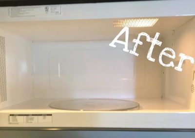 Cleaned microwave