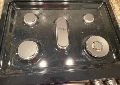 Dirty stove top
